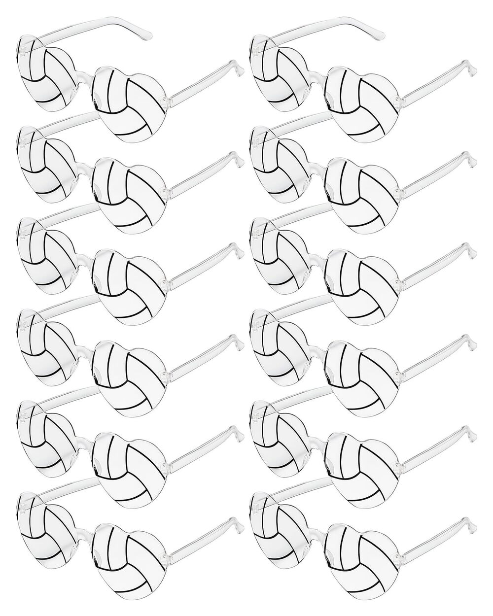 5718 12 Pcs Volleyball Glasses Set Volleyball Gifts for Team Party Favors